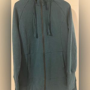 mondetta velour full length zip up hoody